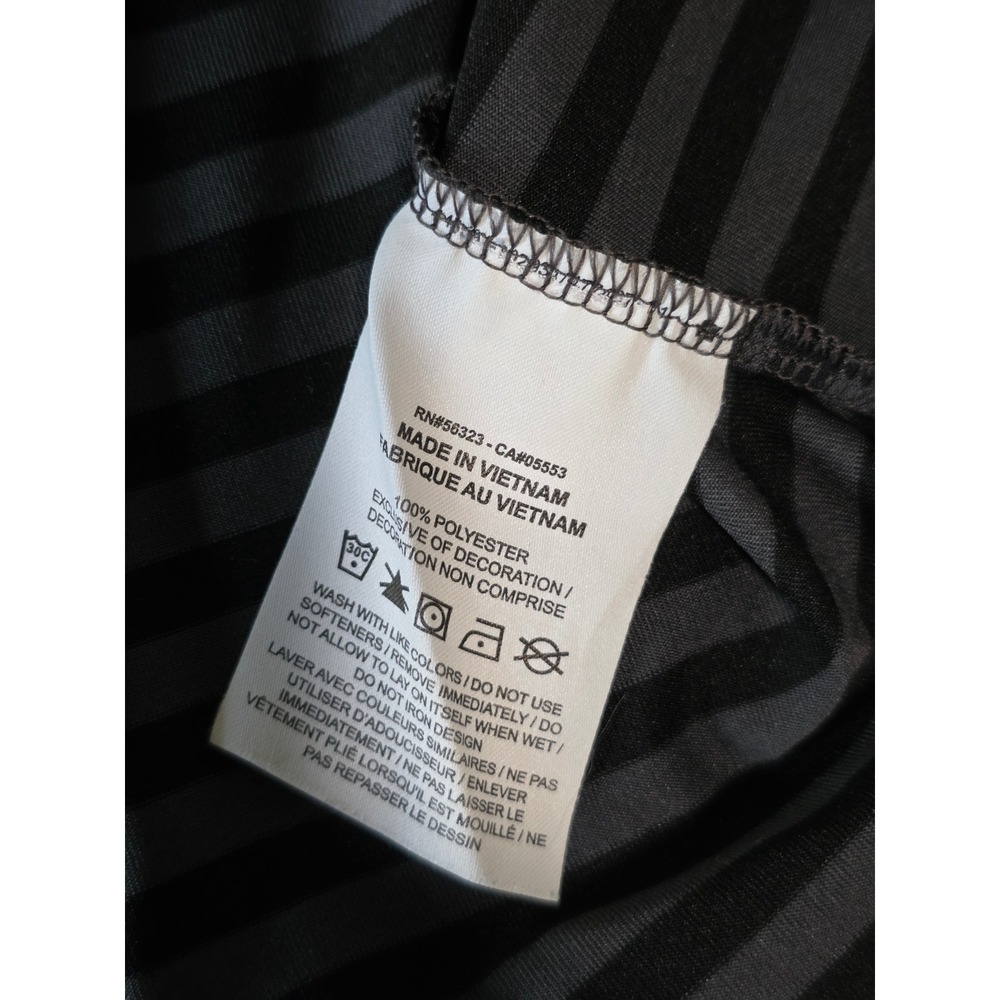 Nike Golf Dri-FIT Polo Shirt Mens XL Black Grey Striped Short Sleeve 891853-010 - Picture 7 of 8